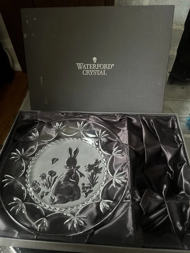 Waterford Crystal Velveteen Rabbit Easter Bunny Vintage Plate 8” - in Box