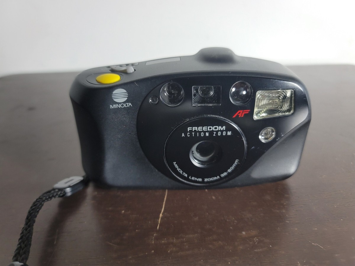 Minolta Freedom Action Zoom 38-60mm Tested Vintage 90's Point-And