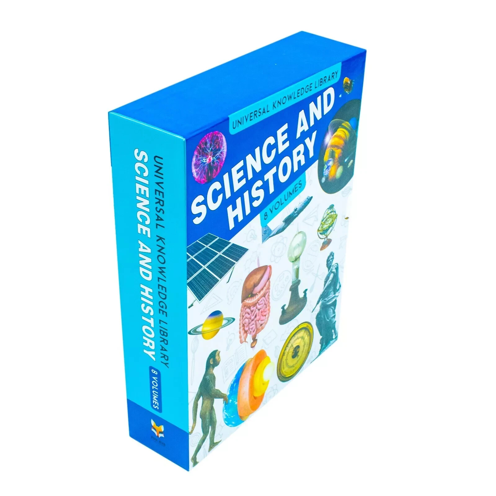 Universal Knowledge Library Science and History Collection 8 Volumes Books Set