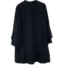 Charles Henry Womans Black mock neck stretchy Shift dress Size Large