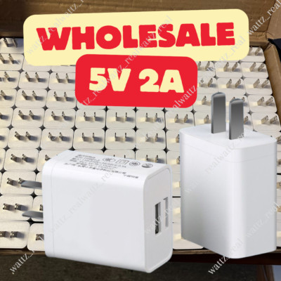 USB Charger Wall Plug Charger Dual Block Adapter Cube For iPhone/Samsung/LG Lot