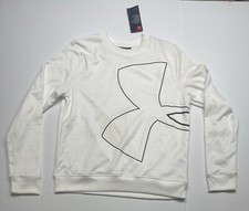 NEW Under Armour Cold Gear Women's Logo White Sweatshirt Size M New With Tags