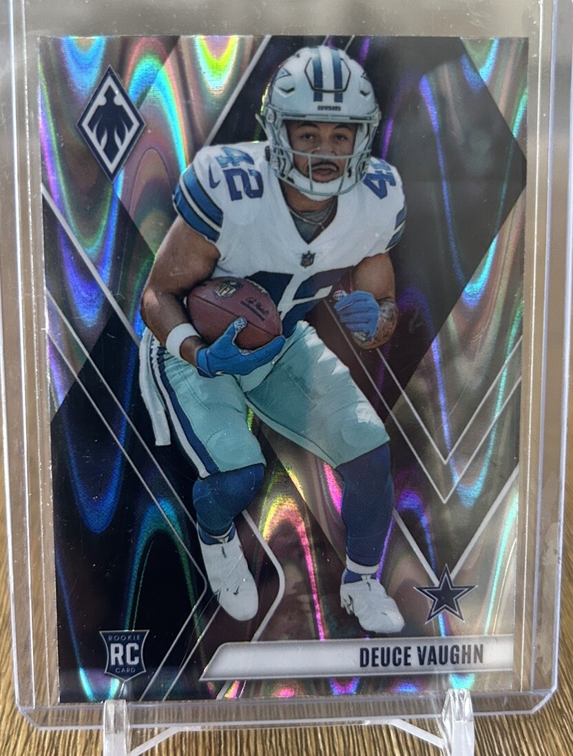 2023 Panini Phoenix Silver Seismic #134 Deuce Vaughn Rookie RC