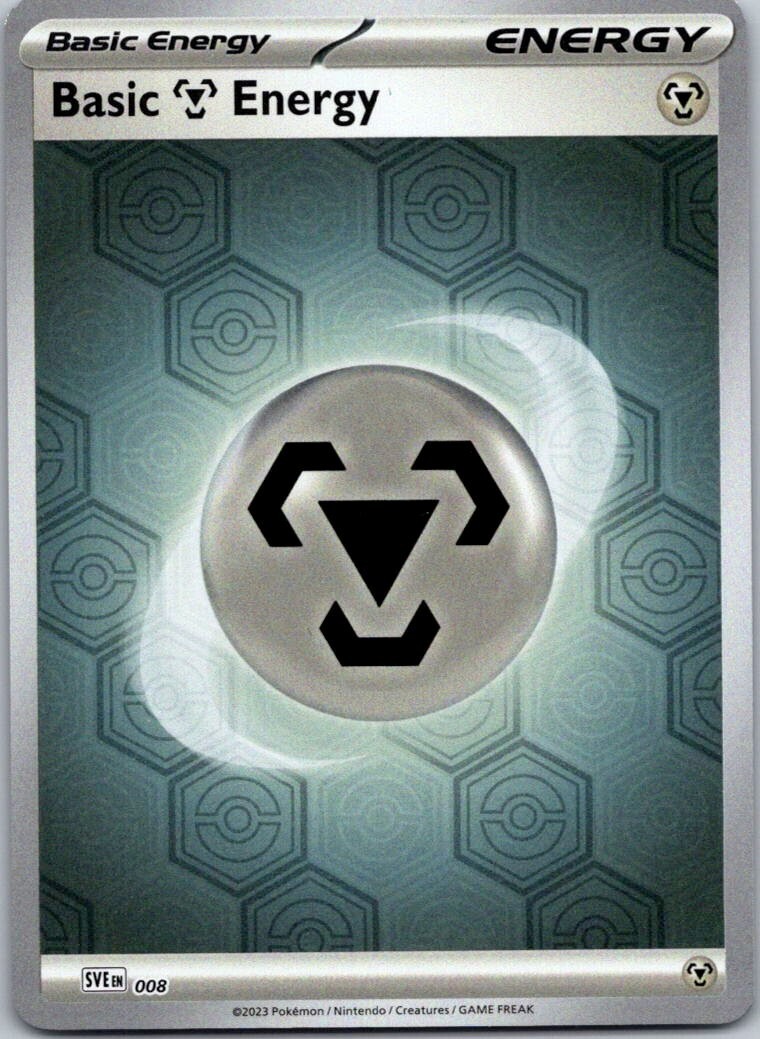 Pokemon Basic Metal Energy SVE008 Reverse Holo Shrouded Fable Free Shipping!