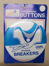 Boston Breakers USFL Football Vintage Collectible Pin Button Made in USA