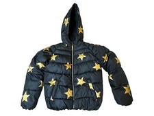 Girl's R1881 by S. Rothschild Puffer Coat Black w/ Gold Stars Size L 14 NWOT New