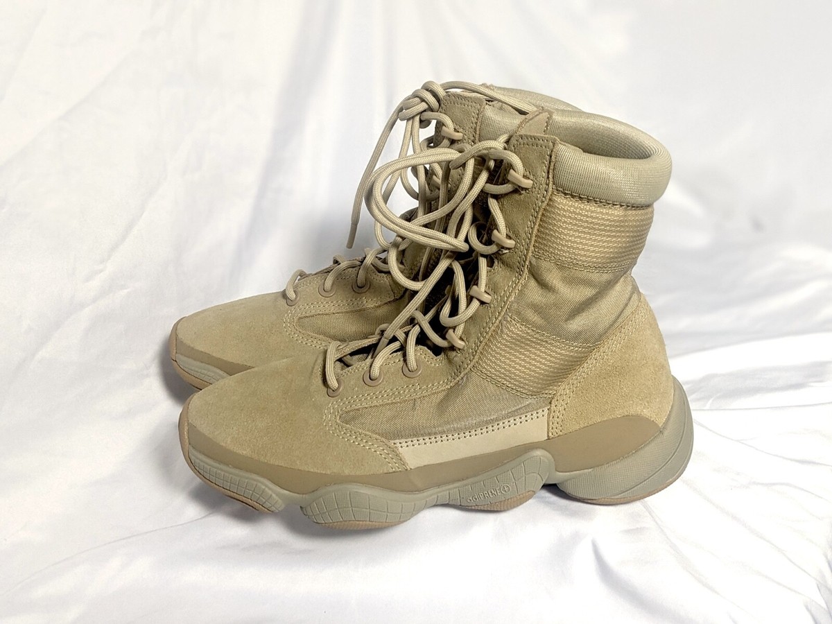 Yeezy Adidas 500 High Boot Mens 9.5 Tan Beige Sneaker Casual Shoes