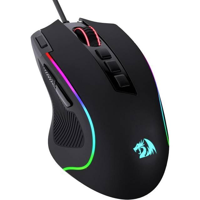 Redragon M612 Predator RGB Gaming Mouse, 8000 DPI Wired Optical, 11