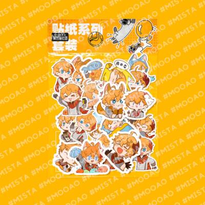Genshin Impact Tartaglia Anime Decal Paster Sticker Tags Stationery Cospaly Gift