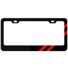 1x Metal For Dodge Durango Charger Accessories Red Car License Plate Frame Cover