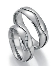 Titan Eheringe + Diamant + Garantie Trauring Antragsring Hochzeitsring + Gravur