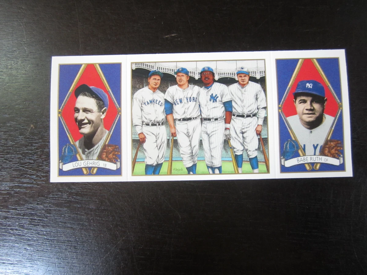 1993 Upper Deck B.A.T. Triple-Folders - Babe Ruth Lou Gehrig