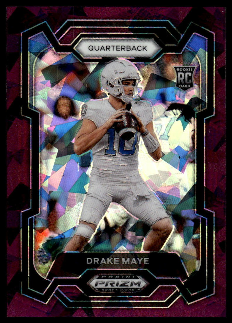 2024 Panini Prizm Draft Picks Drake Maye #103 Purple Ice 31/149