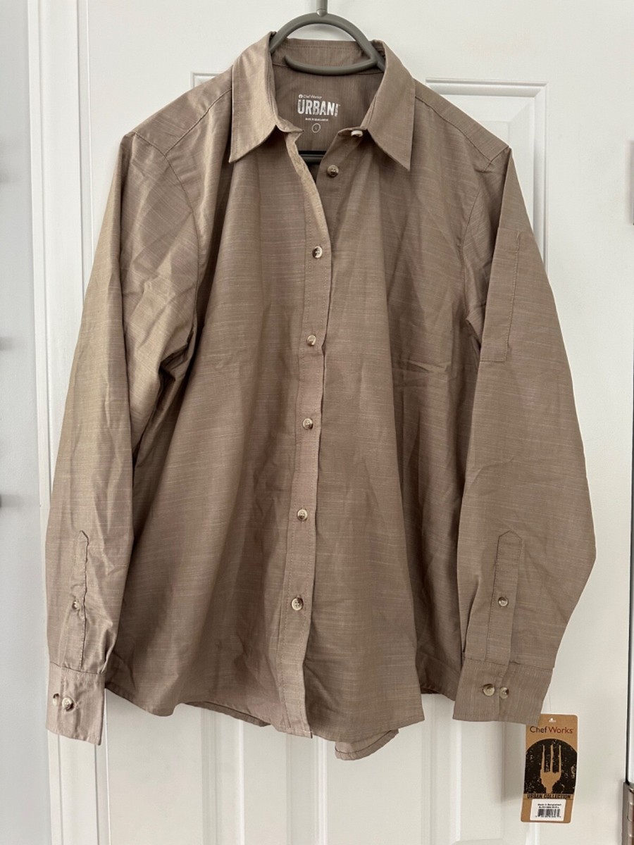 Chef Works Urban Collection Long Sleeve Shirt, Women's Large