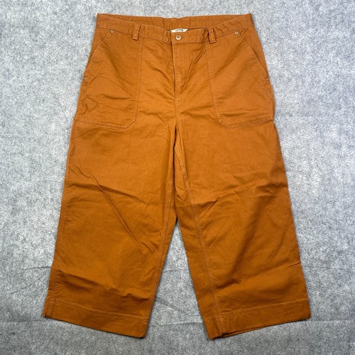 DULUTH Flex Fire Hose Wide Leg Crop Pants in Rust WOMEN'S 18