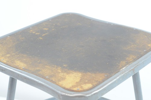 Taburete industrial vintage taburete de laboratorio de mediados de siglo tienda de metal taburete de cocina taburete cr - Imagen 5 de 11