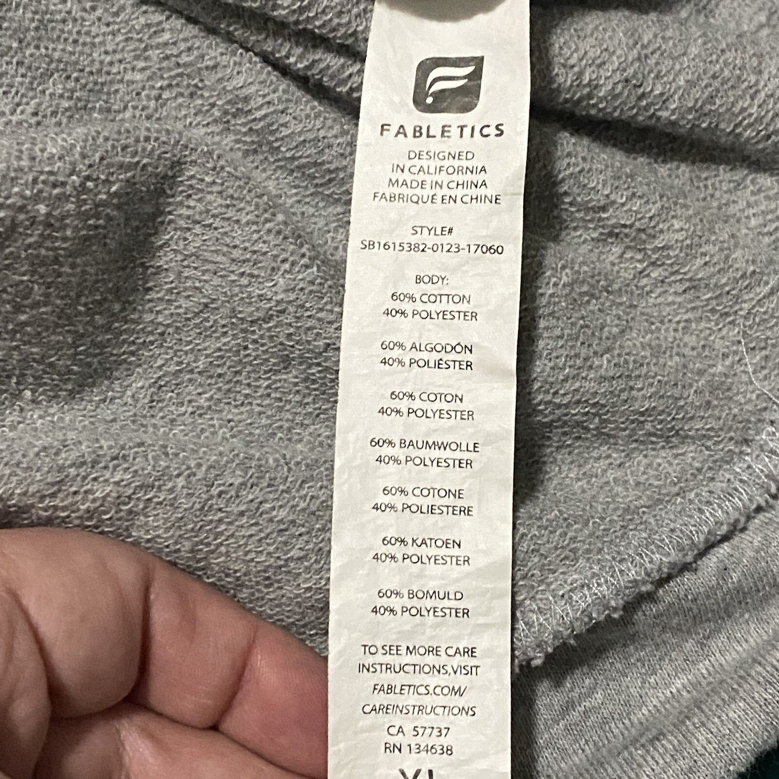 Fabletics Ginger Pullover Open Back Sweatshirt Th… - image 5