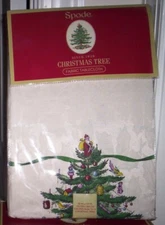 Spode Christmas Tree  60" X 144" Oblong Tablecloth NEW UNUSED