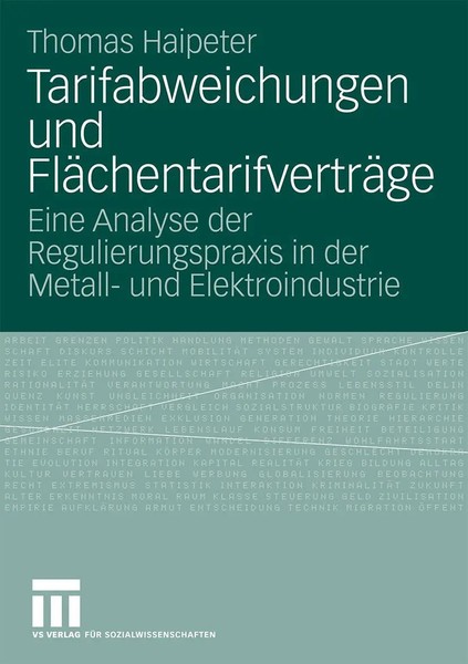 Thomas Haipeter | Tarifabweichungen Und FläChentarifverträGe | Taschenbuch-image