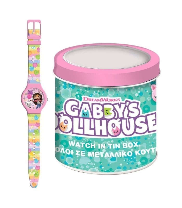 Montre enfant Gabby's Dollhouse boîtier 33 mm incassable et étanche