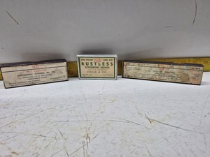 Antique Glass Hypodermic Syringe Needles 3 Total