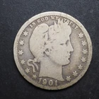 1901  *P * BARBER SILVER QUARTER  ***NICE*** FREE SHIPPING   C2052