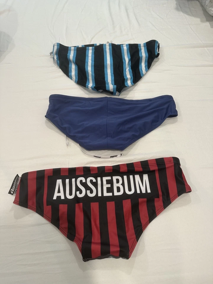 AussieBum Men's lot of 3 Crew Swim Brief, Size L - NWT - Image 2 of 4