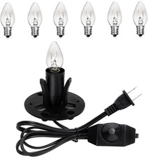 Venforze Himalayan Salt Lamp Cord Replacement with Dimmer Switch and E12 Halogen