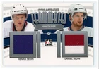 2013-14 In The Game Used Teammates Henrik Sedin/Daniel Sedin Jersey 3 colors