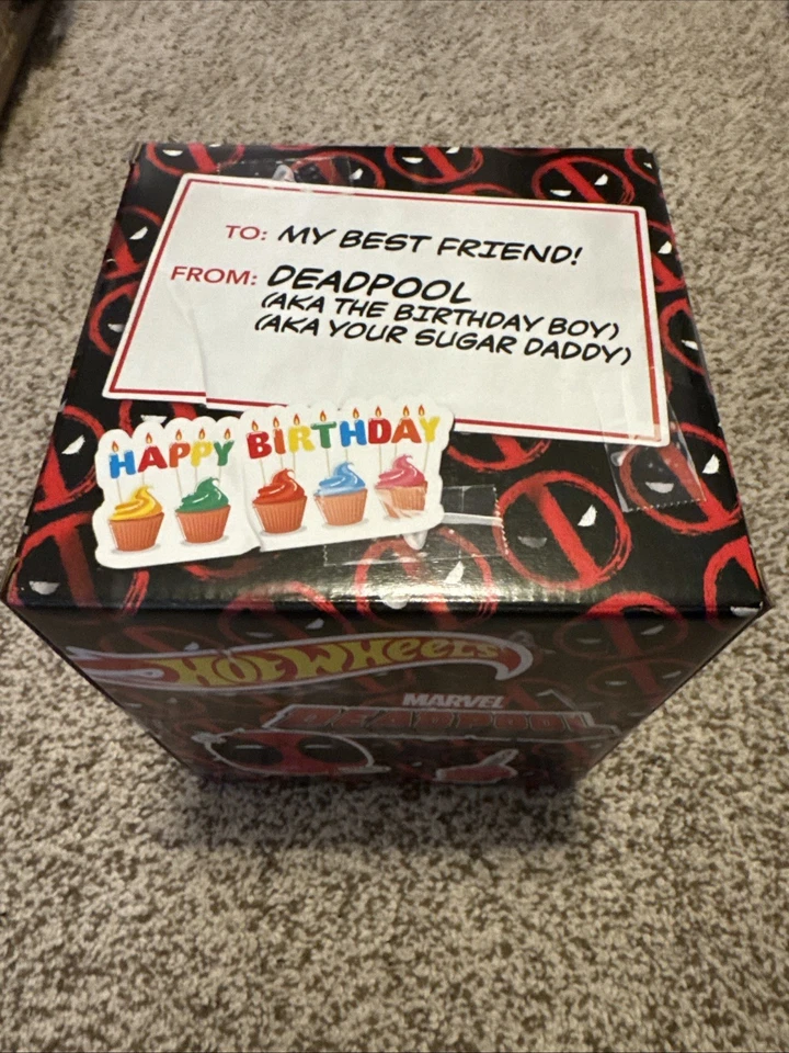 Hot Wheels Marvel Deadpool Birthday Scooter SDCC Exclusive 2021 New in Box - Image 2 of 2