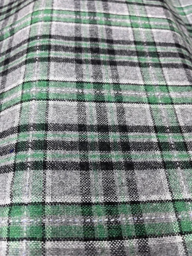 $26 for 2 Yards ,Green+Grey Stitched 60%wool Flannel For Jacket.skirt &dress #91 - product listing photo