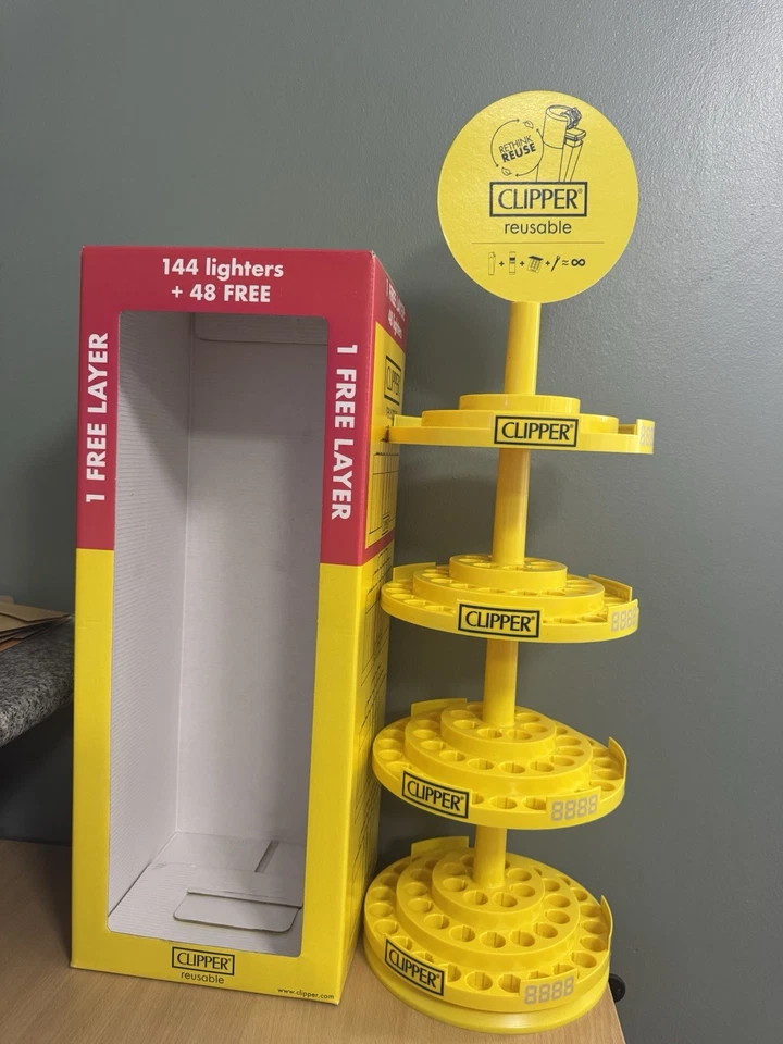 Clipper Round Carousel Display Collectors Stand for 192 Design Lighters - 4 Tier - Image 4 of 4