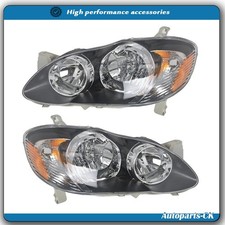 Headlights Assembly Fit For Toyota Corolla 2003-2008 Housing Pair Set Left+Right