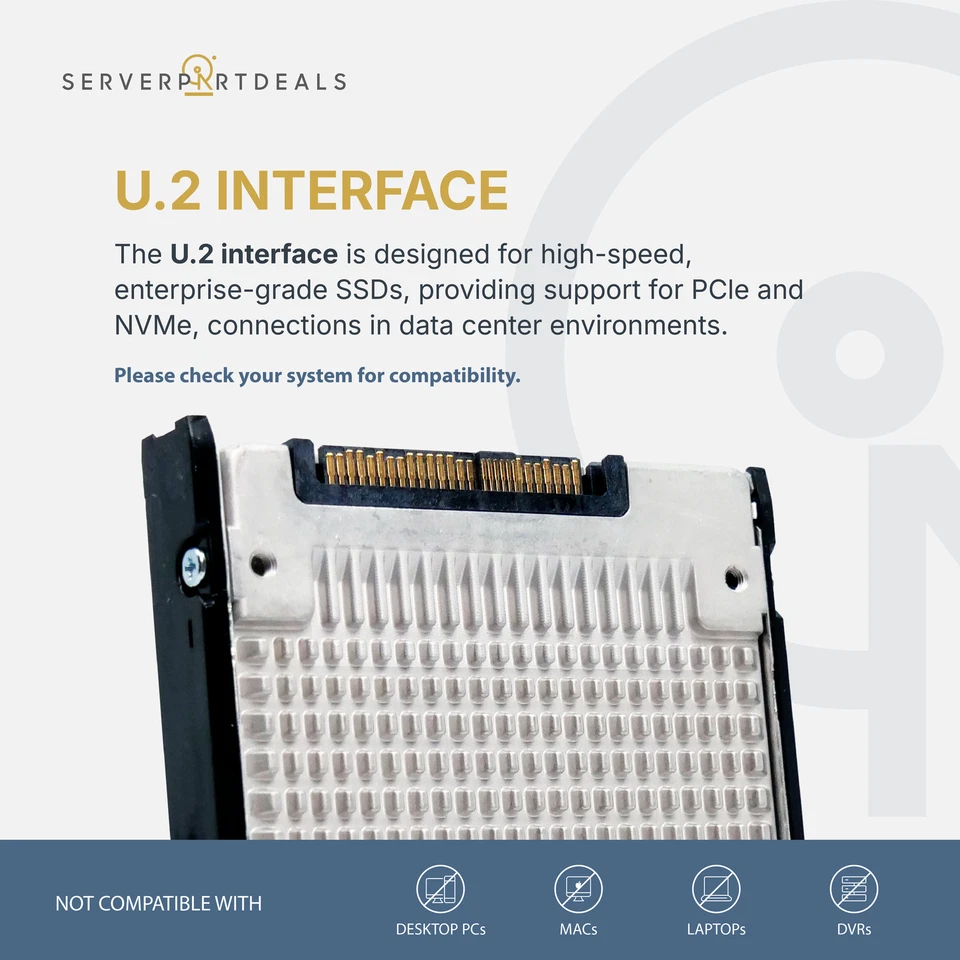 Samsung PM1725b 6.4TB MZWLL6T4HMLA PCIe Gen3 x4 4GB/s U.2 NVMe 3 DWPD 2.5" SSD - Image 2 of 2