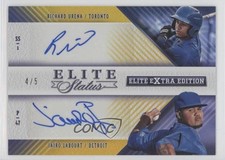 2015 Panini Elite Extra Edition Gold 4/5 Jairo Labourt Richard Urena #6 Auto 0f6