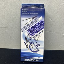 Staedtler Xcellence 10 PC Math Set Compass Protractor Ruler