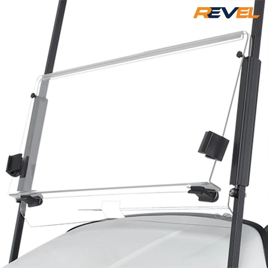 EZGO OEM TXT Clear Fold Down Windshield for 1994-2013.5 EZGO TXT Golf Carts - Image 2 of 2