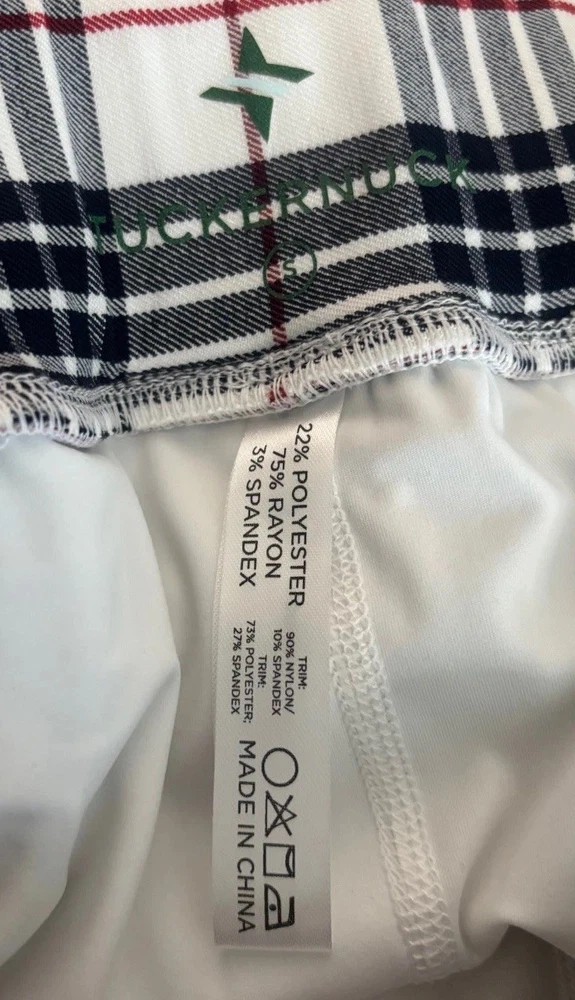 Tuckernuck NWT Plaid Golf Tennis Skort Mini Featured In Golf Magazine
