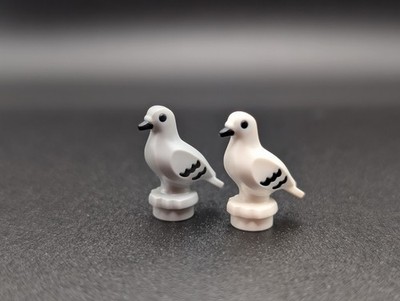 LEGO  Taube / pigeon, 7188pb01  Vogel Tier hellgrau + NEU: weiß