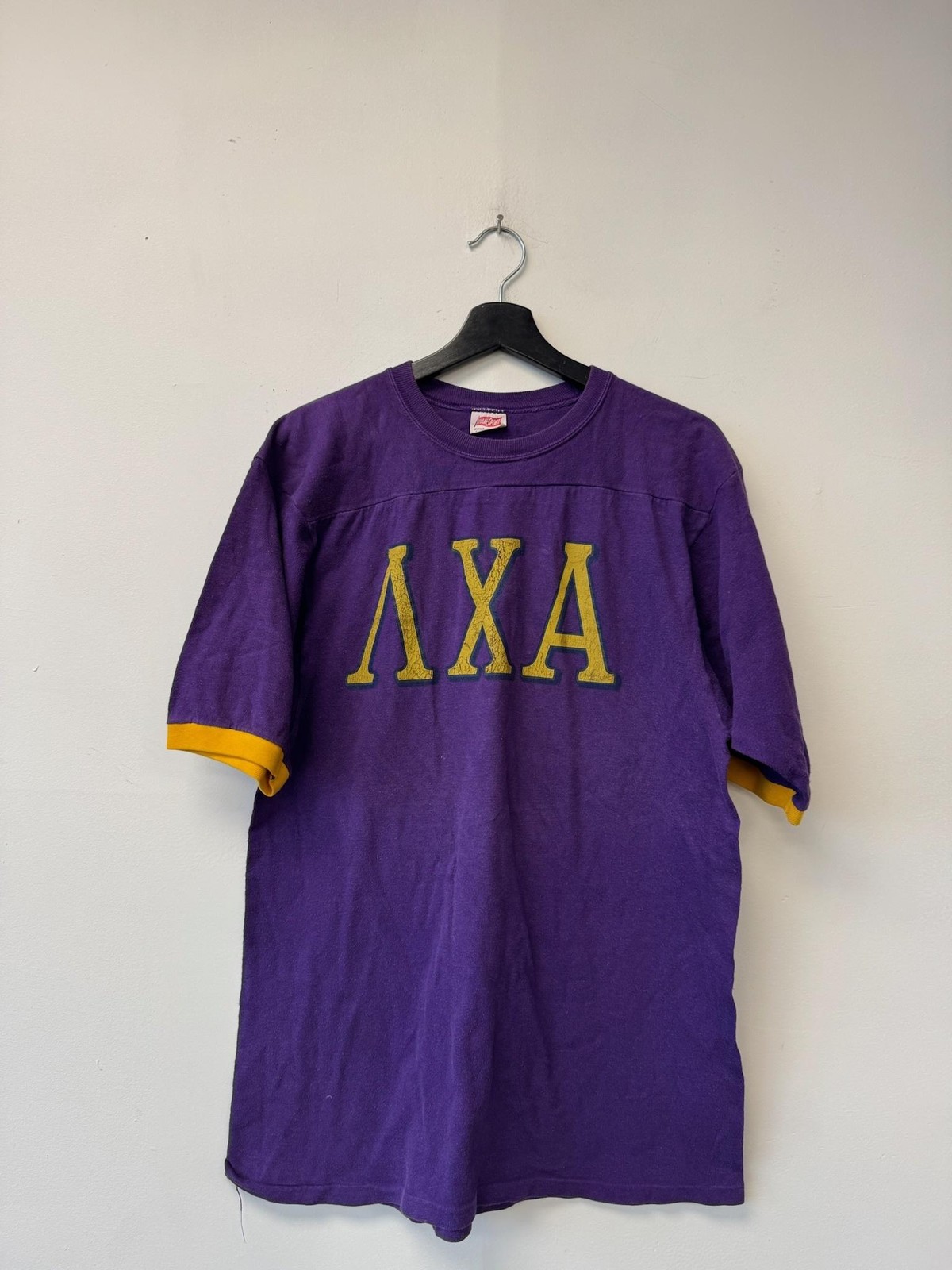 Vintage Lambda Chi Alpha Shirt Medium Purple Hane… - image 1