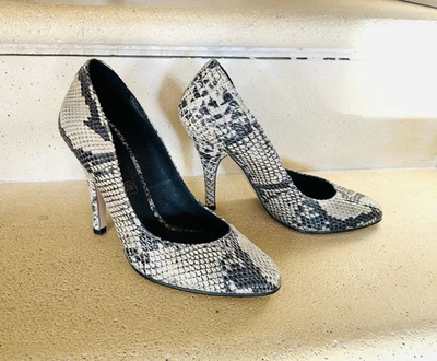 Chaussures Cuir TEXTO talons hauts , 37, Python serpent , Neuves - Photo 1/4