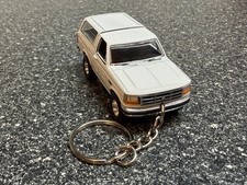1993 Ford Bronco 4x4 Keychain White Oj Hot Wheels Matchbox