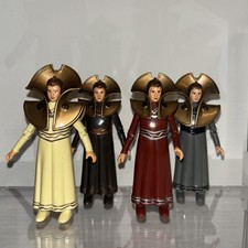 Dr Doctor Who Dapol Timelord Collection Of 4 Figures In Cream, Red, Brown & Grey