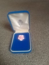 Vintage Blush Pink Fine Bone China Pin Brooch By Aynsley