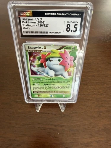 Pokémon Shaymin Lv.X (Land Forme) 126/127 Platinum Holo CGC 8.5