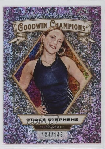 2025 Upper Deck Goodwin Champions Pink Confetti 124/149 Grace Stephens #77