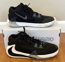 Freak 1 YOUTH Basketball Shoes in Black w/White-Lucid Green Size 5Y by Nike