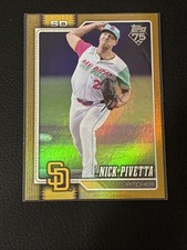 2026 Topps Series 1 Gold Foil # /50 Nick Pivetta #9 San Diego Padres SSP