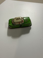 Vintage 1950-60 Technofix TIN WIND UP GREEN CAR G-E 1960 Western Germany