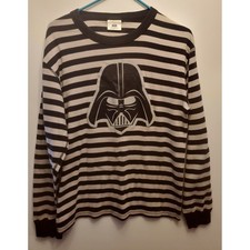 Hanna Andersson Star Wars Darth Vader Pajama Set Women's Size Medium Black Gray